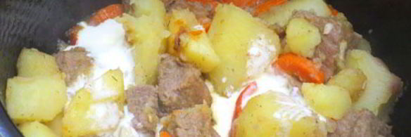 рагу из телятины с овощами в мультиварке