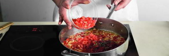 рагу из трески и морепродуктов