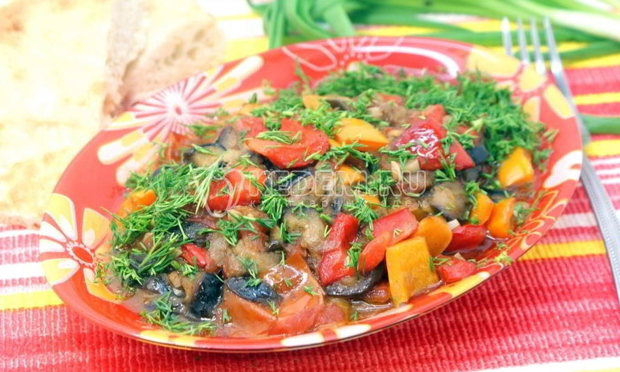 Рецепт рагу с баклажанами