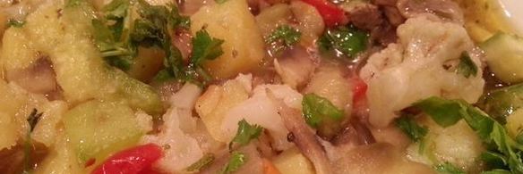 рагу с курицей и овощами