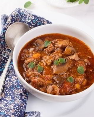 Рагу с телятиной по-средиземноморски