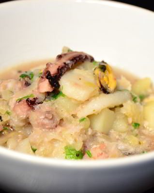 Скандинавское рагу с морепродуктами