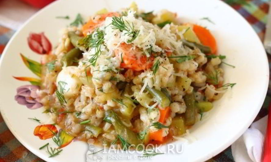 Рецепт ризотто из перловки