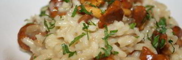 ризотто с лисичками