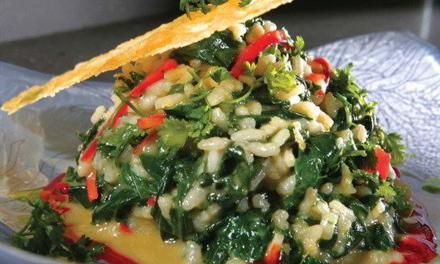 Рецепт ризотто со шпинатом