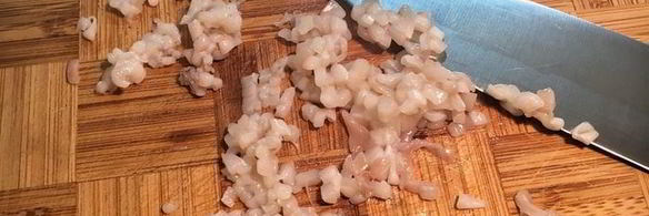 кальмар, фаршированный крабовыми палочками