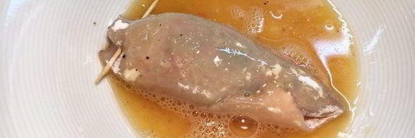 кальмар, фаршированный крабовыми палочками