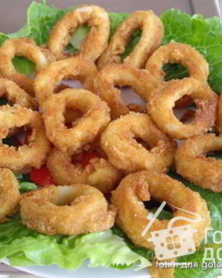 Кальмары Колечки во фритюре