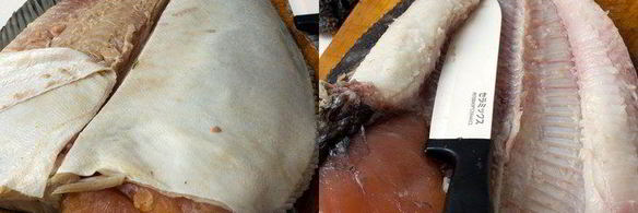 камбала, фаршированная креветками