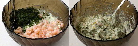 камбала, фаршированная креветками