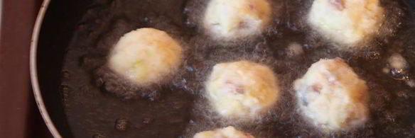 картофельные крокеты с сельдью