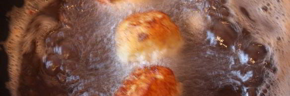 картофельные крокеты с сельдью