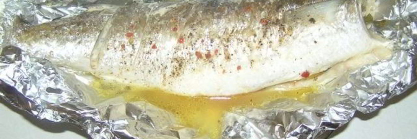 Кефаль, запеченная в фольге