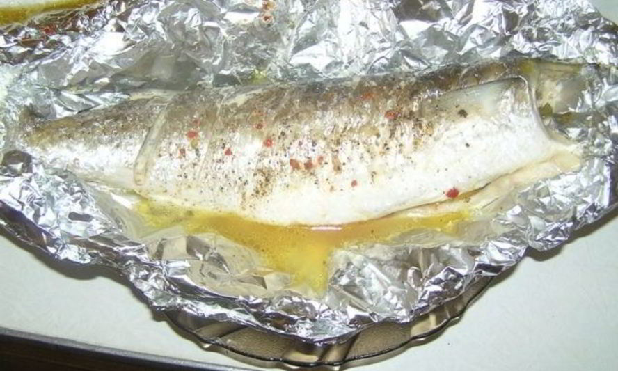 Рецепт кефали, запеченной в фольге