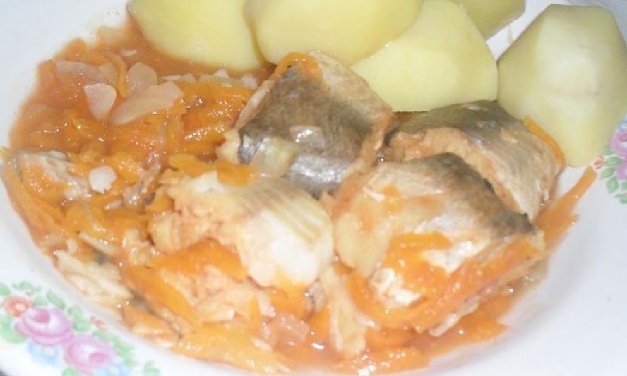 Рецепт хека с овощами