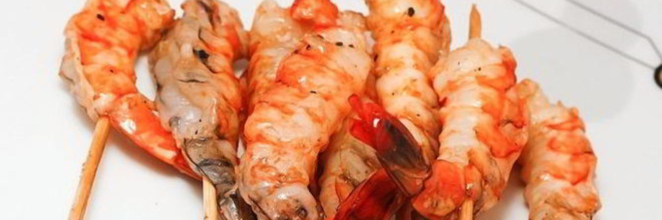 Креветки на гриле