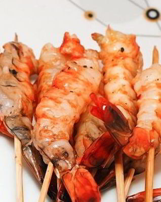 Креветки на гриле