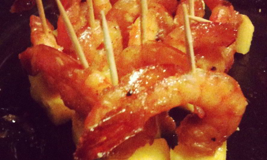 Рецепт креветок с манго