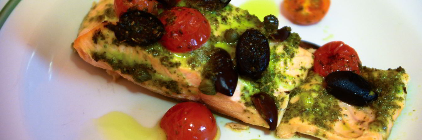 Лосось по-средиземноморски