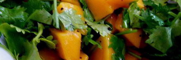 лосось с чимичурри из манго