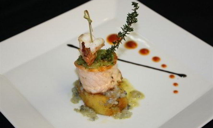 Рецепт лосося с крокетами из картофеля, дрессингом из огурца