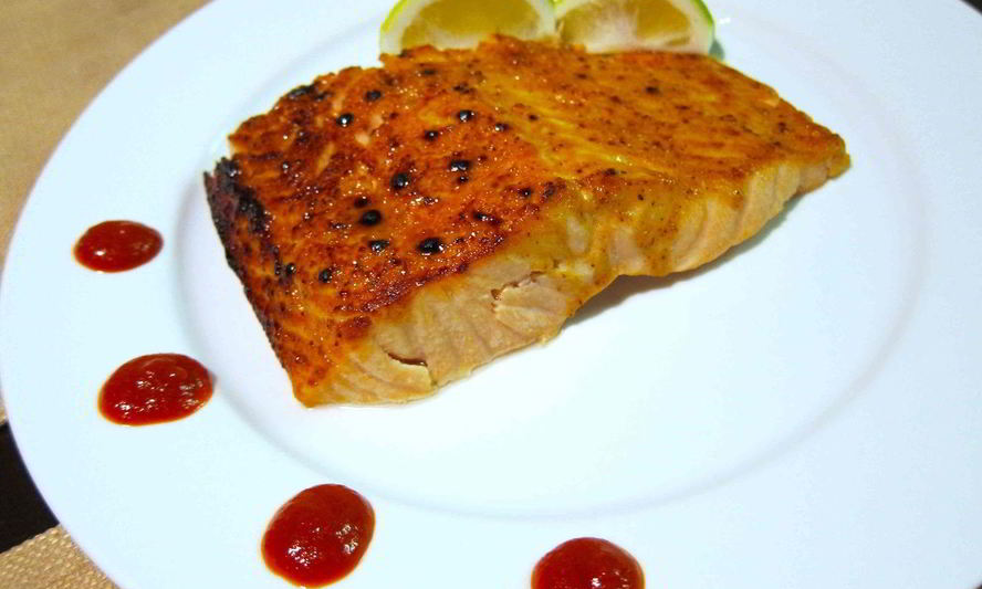 Рецепт лосося в горчичном соусе