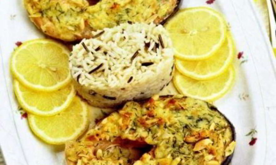 Рецепт лосося в миндально-сырной корочке