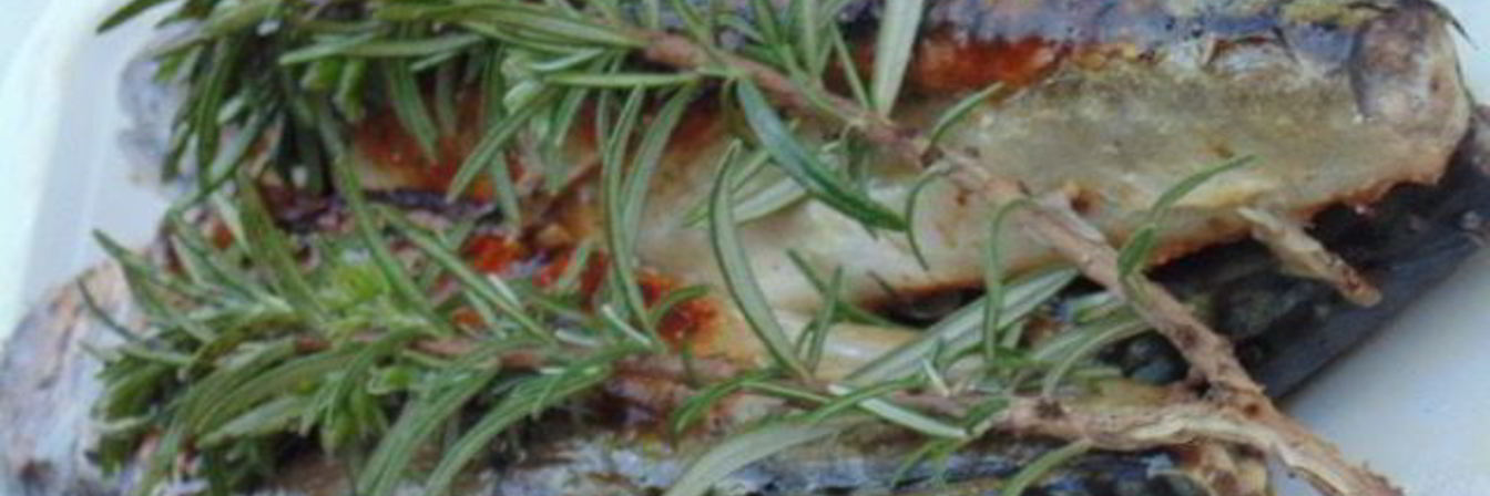 Маринованная скумбрия на гриле