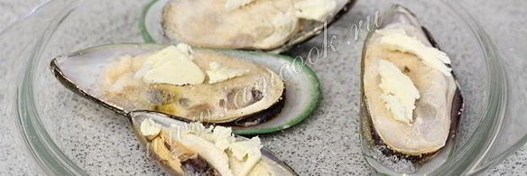 мидии запеченные с сыром