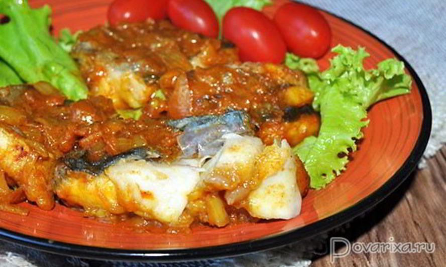Рецепт минтая в соусе карри