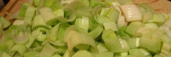 морские гребешки с фондю из лука-порея