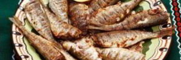 морской окунь на гриле