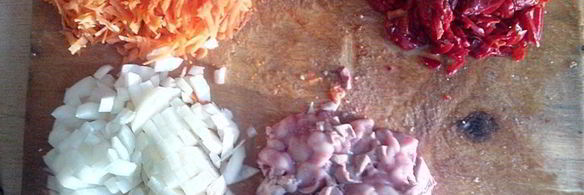 налим запеченный с болгарским перцем и овощами