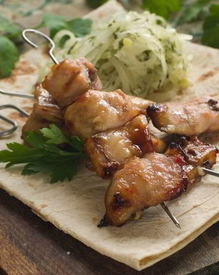 Осетрина на мангале