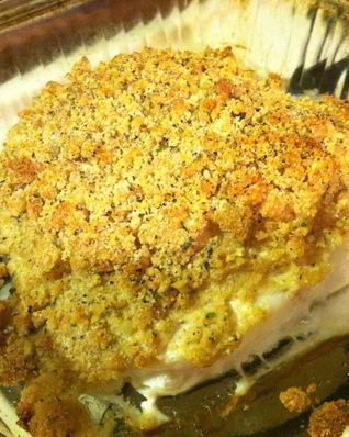 Палтус под хренно-горчичным соусом