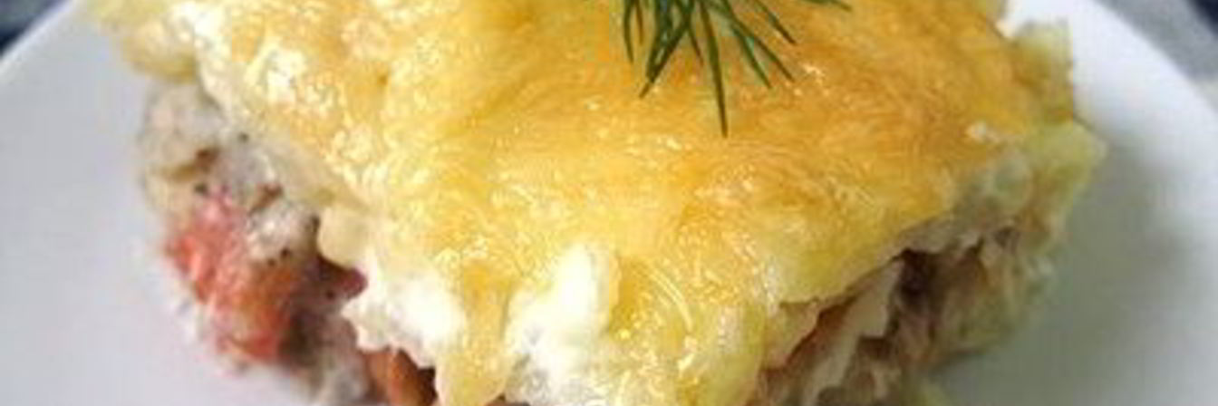 Плотва запеченная под сыром