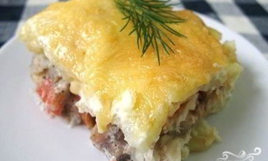 Рецепт плотвы запеченной под сыром