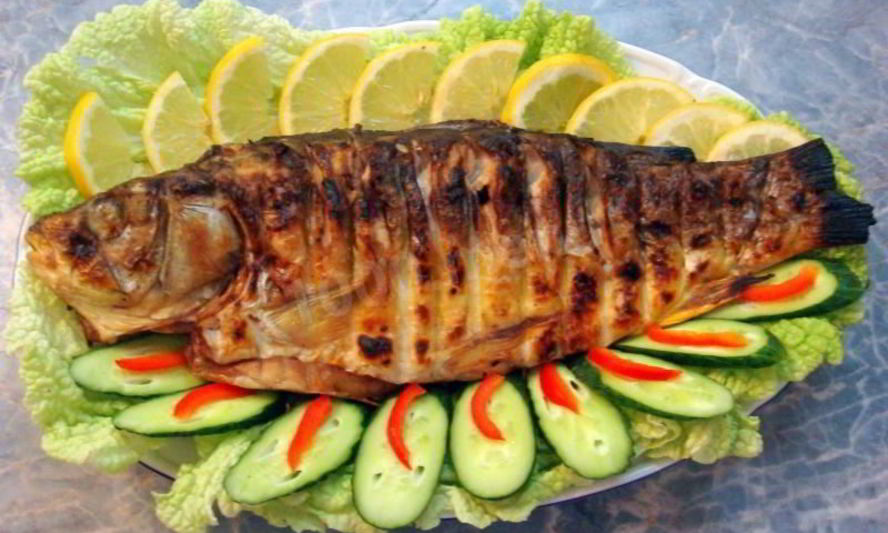 Рецепт рыбы на костре на решетке на углях