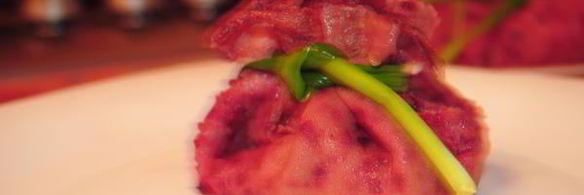 рыба с орешками в гламурных мешочках