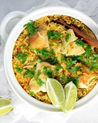 Рыба с рисом