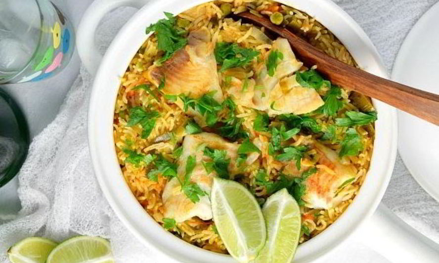 Рецепт рыбы с рисом