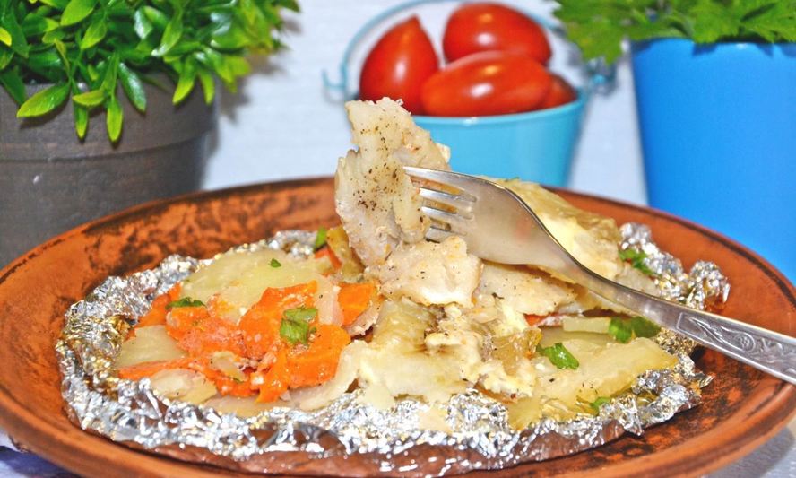 Рецепт рыбы в фольге с картошкой