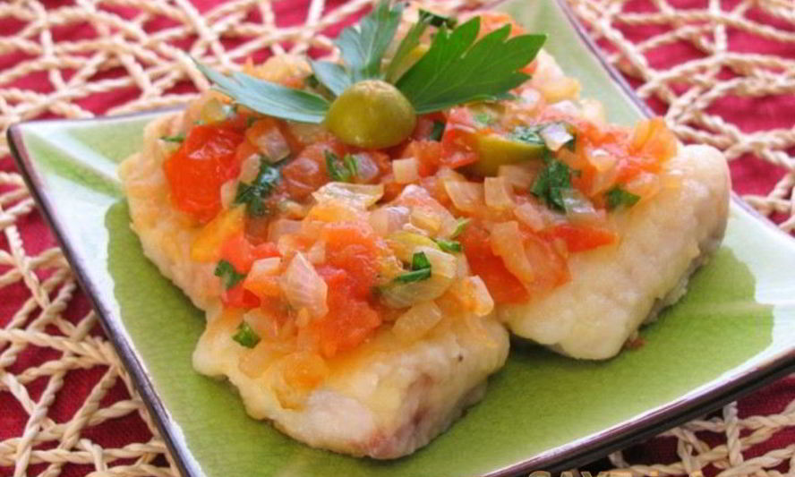 Рецепт рыбы в томатном соусе с оливками