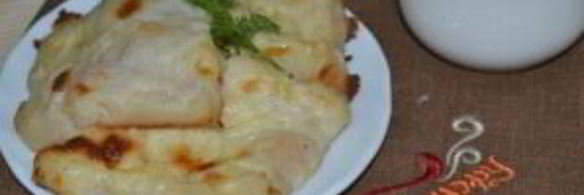 рыба, запеченная под молочным соусом