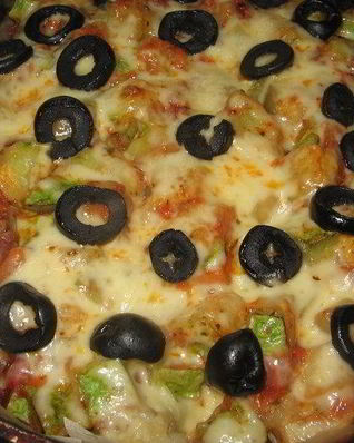 Рыба, запеченная с кабачками