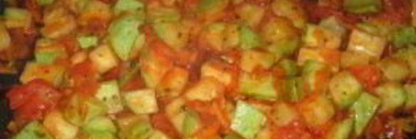 рыба, запеченная с кабачками