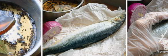 сельдь в маринаде с пятью пряностями