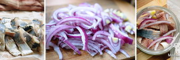 сельдь в маринаде с пятью пряностями