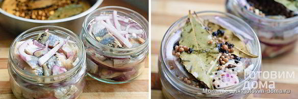 сельдь в маринаде с пятью пряностями