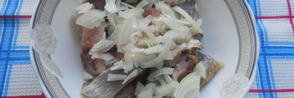 сельдь в сметанно-клюквенном соусе